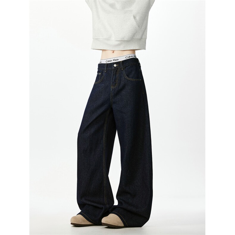 美式丹宁色弯刀牛仔裤男潮牌香蕉休闲长裤喇叭裤K2511P55,男装牛仔裤,电商A062