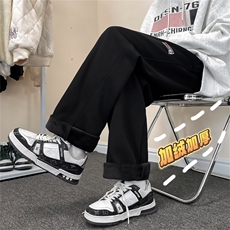 秋季潮牌阔腿休闲长裤潮流ins韩版百搭宽松直筒裤男K7564-P42，男装休闲裤，星座512-3