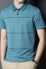 夏季新款男士翻领短袖t恤中年有领男装上衣服休闲POLO衫，男装T恤，电商B212（原钱塘6029）