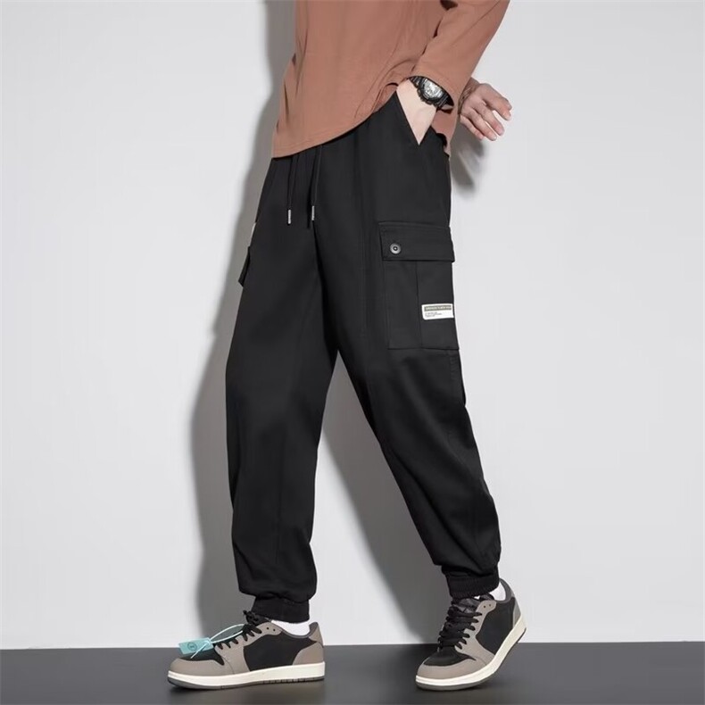 日系复古宽松束脚工装裤男春季美式高街潮牌休闲长裤K7650-P40,男装休闲裤,星座512-3