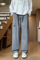 直筒工装水洗棉牛仔裤潮流长裤款，男装牛仔裤，星座302A-2