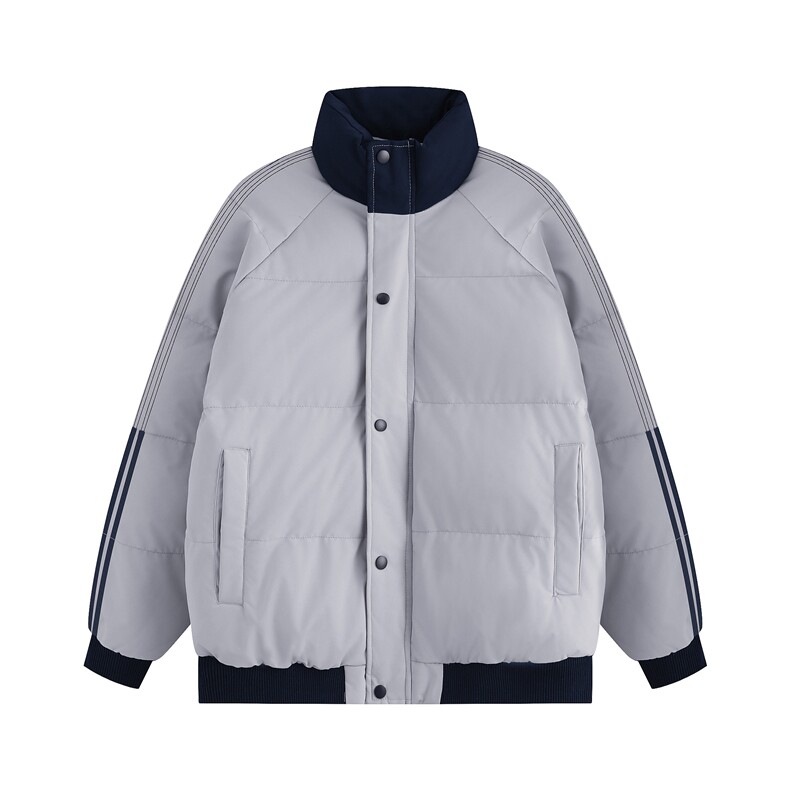 光板得物\唯品\抖音二开高品质袖边三条杠立领棉衣MY2288P70,男装棉衣,电商A247B