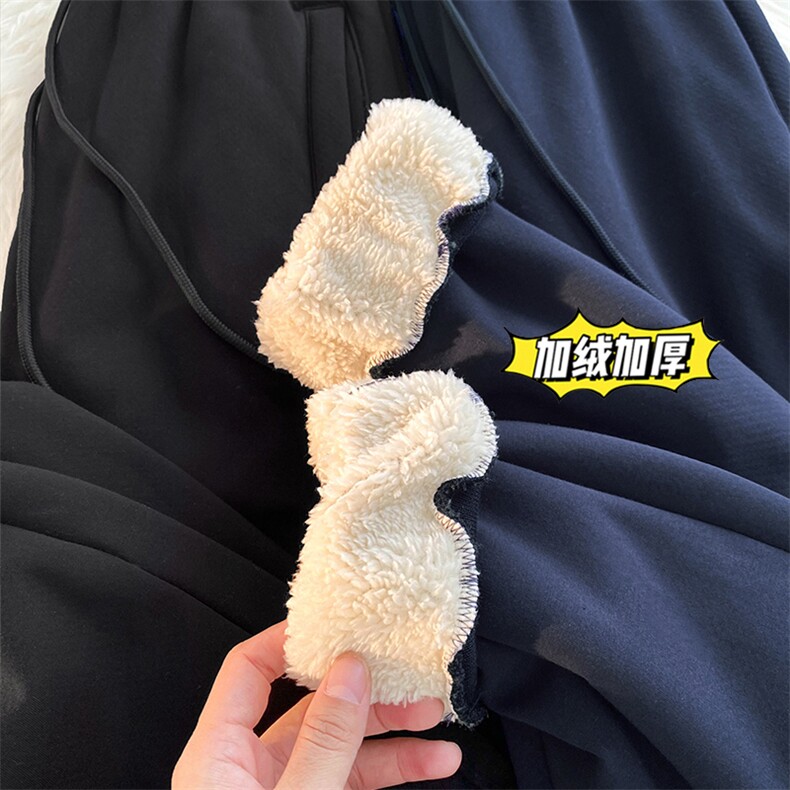 冬季新款加绒加厚阿chun简约百搭卫裤休闲裤XZ102A-2-K700-P55,男装休闲裤,星座211-1