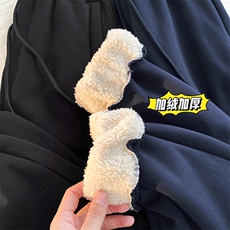 冬季新款加绒加厚阿chun简约百搭卫裤休闲裤XZ102A-2-K700-P55，男装休闲裤，星座211-1