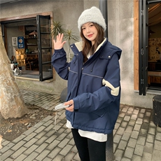 2025冬季加绒冲锋衣7842-P205-K308，女装棉衣/棉服，2C057