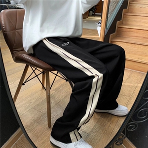 男春条纹卫裤大码宽松运动休闲裤KT55P35图片
