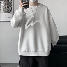 S6280-P28秋季圆领卫衣男大码韩版宽松长袖外套，男装卫衣，电商A040