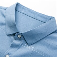 Z22023夏季青年2022男式薄款短袖衬衣修身休闲免烫透气衬衫P55，男装衬衫，电商B360