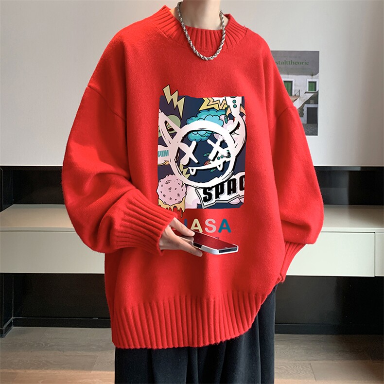 半高领毛衣男士大码针织衫男毛线衣男M18275-P45加绒款-P65,男装针织衫/毛衣,电商A040