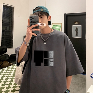 量大优 供视频 220克美式短袖t恤T3167得物直播有280克品质图片