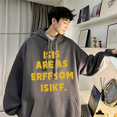 ！重磅大码M-4XL得物品质加厚连帽卫衣RH6227-特P35加绒42，男装卫衣，星座610B-1