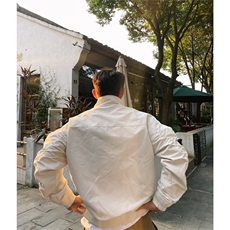 美式教练夹克休闲痞帅复古秋款户外工装飞行百搭外套L70099-P67，男装夹克，星座1008