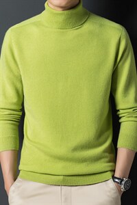 Z2451秋冬新款男式半高领全羊毛纯色针织衫保暖打底衫P138,男装针织衫/毛衣,电商B360