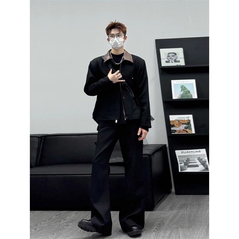 撞色工装外套行政夹克美式棒球服JK279特P68,男装夹克,星座908-1
