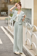 小香风套装女2025新款韩系夏日高级感穿搭洋气显瘦气质减龄两件套，女装套装/套裙，依如秀(原杭风阁)