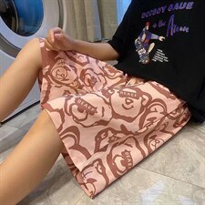 短裤男夏季潮流冰丝五分裤大码裤衩宽松薄款速干沙滩裤D2630-P18，男装牛仔裤，星座1008-2