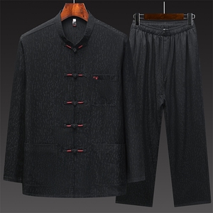 春秋新款风唐装中老年套装盘扣民族服衬衫2007-2 P140图片