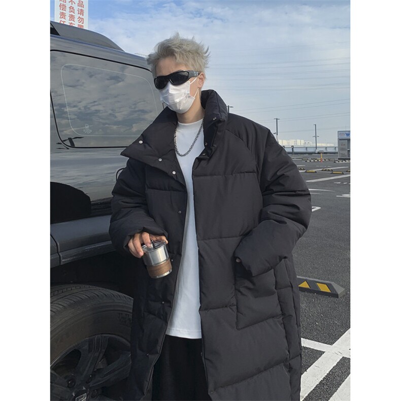 中长款大口袋设计羽绒棉服男士暗黑风宽松棉衣保暖，男装棉衣，星座1610（原2004）