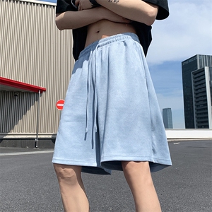 8XL-M 特大码短裤男美式个性潮麂皮绒运动短裤男五分裤DK1535P25图片