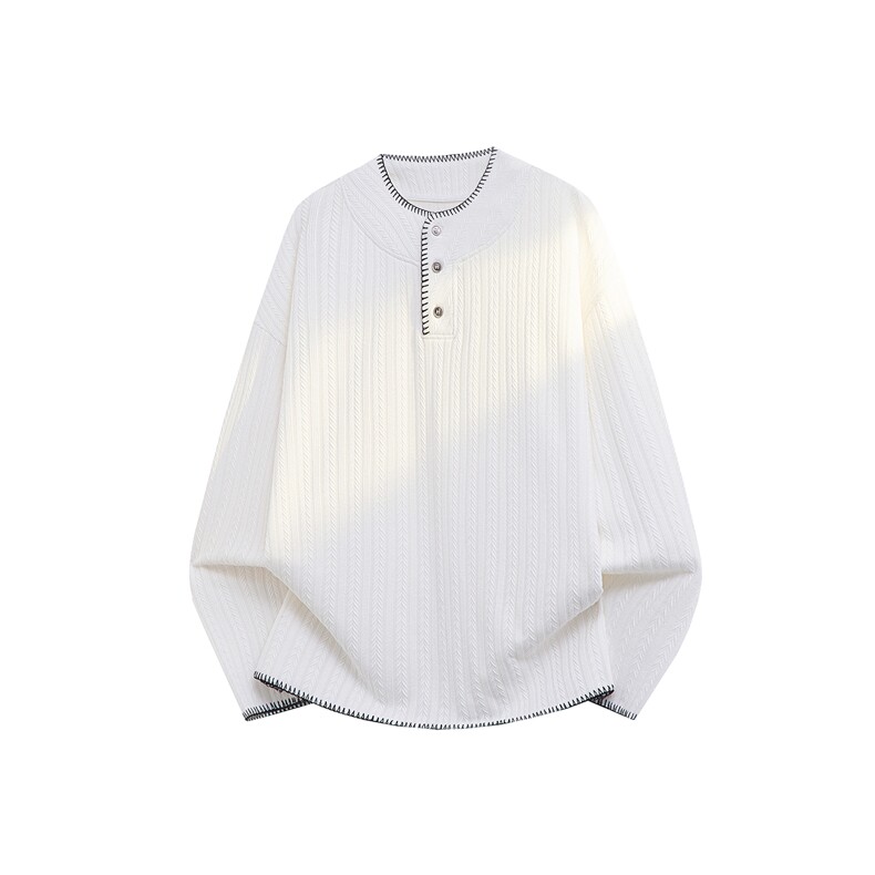 现货新款T26001-P38特控78大码中性撞色长袖卫衣T恤，男装T恤，电商D232