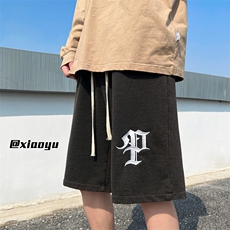 XZ616夏季新款针织字母刺绣五分裤休闲短裤TY813P35控48，男装休闲裤，星座512A（原616）