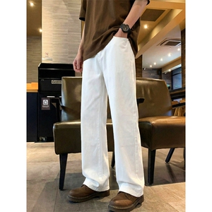 TP28微喇牛仔裤男款美式高街vibe裤子宽松显身形长裤潮流合身微喇图片