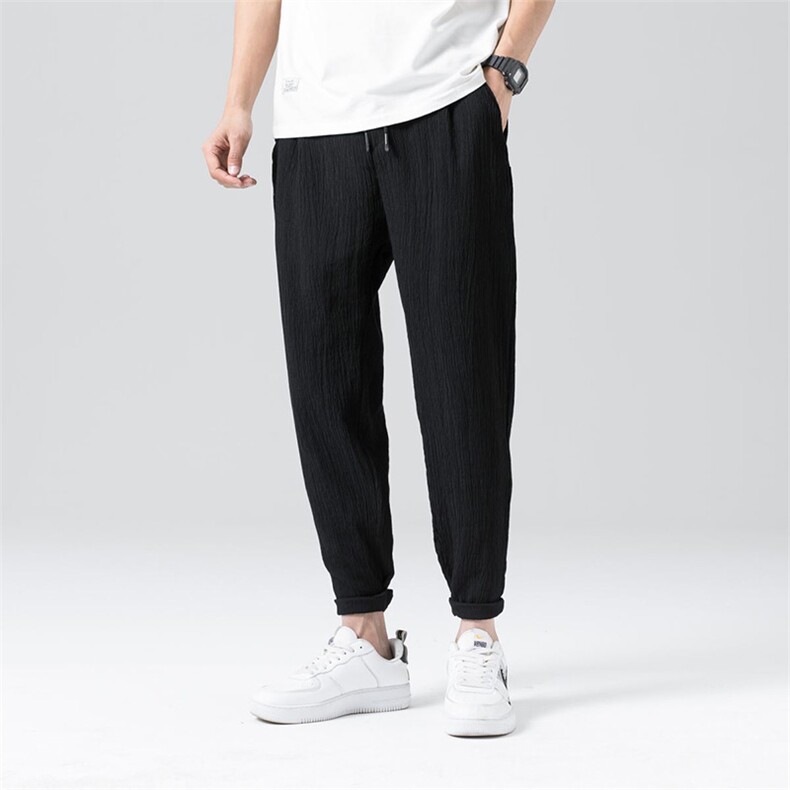 1夏季九分裤男潮流时尚冰丝九分裤A210-K311-P30,男装休闲裤,星座210-3