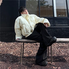 036A-Y1206-P85控138冬季新款短款立领面包服棉衣外套，男装棉衣，电商A036A