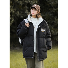 中性风23冬季时尚宽松字母印花潮流棉服外套MY1001特批85控138，男装棉衣，A247A