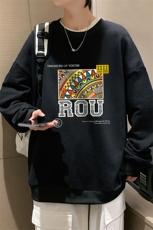 8XL圆领卫衣男超大码胖子肥佬大号长袖t恤S6370-P28，男装卫衣，电商A040