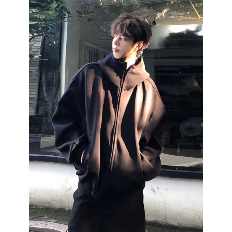 706-1-WY1058-P75400g重磅卫衣秋季港风男士宽松廓形连帽卫衣,男装卫衣,星座706-1