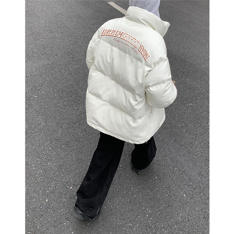 港风23新款冬季时尚百搭立领PU皮棉服外套MY64510P115控158,男装棉衣,电商A268A