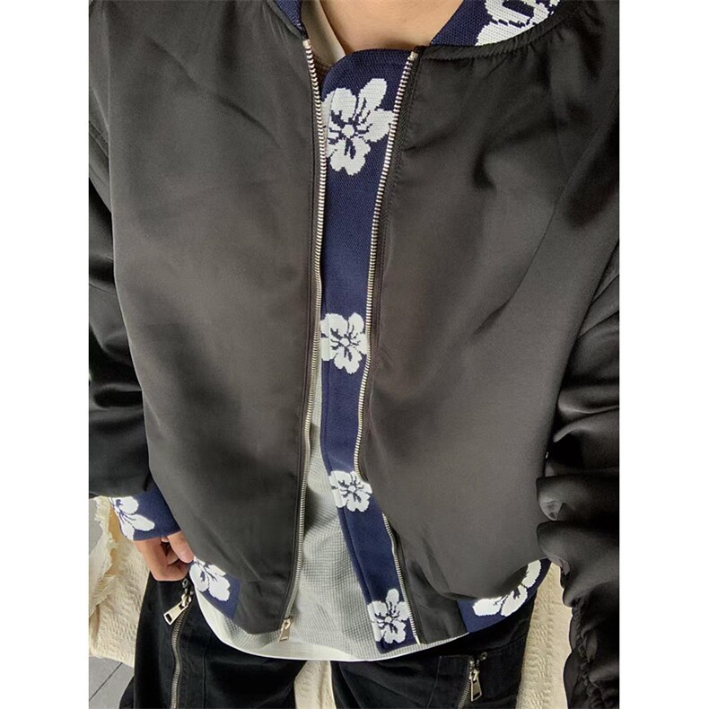复古宽松提花刺绣拼接夹克男小众高级感潮牌百搭外套JP14,男装夹克,星座1116A（原606A-3）