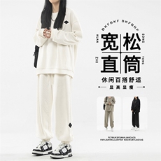 卫衣卫裤套装秋款2026新款美式有型舒适百搭两件套TZ832-特批-98，男装休闲裤，星座718