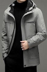 DJ9811钱塘2020-3中长款商务休闲连帽时尚中年男士羽绒服P258，男装羽绒服，钱塘207-3