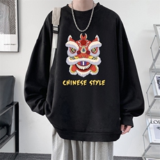 麂皮绒卫衣男大码重磅长袖t恤男JW81185-P35，男装卫衣，电商A040