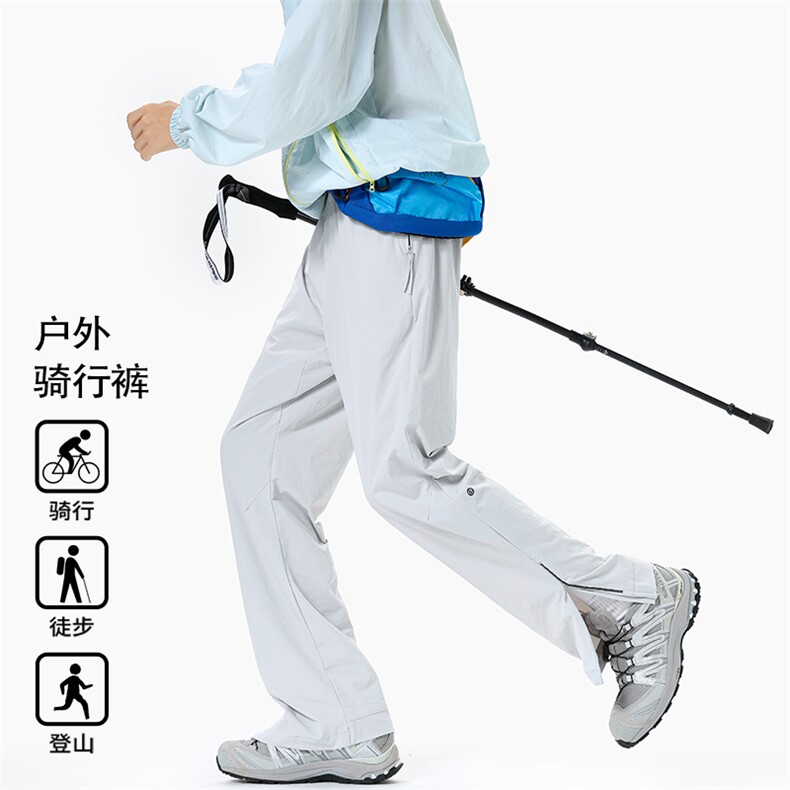 复合版本新款登山骑行侧拉链大码直筒休闲裤男K59551-特P50控98图片