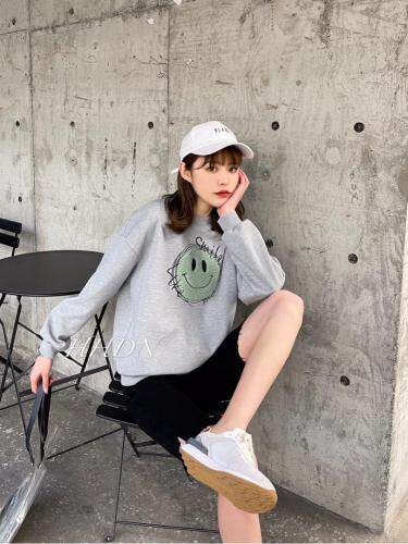 【现货】春季新款韩版休闲时尚卫衣，女装卫衣/绒衫，红火丹妮