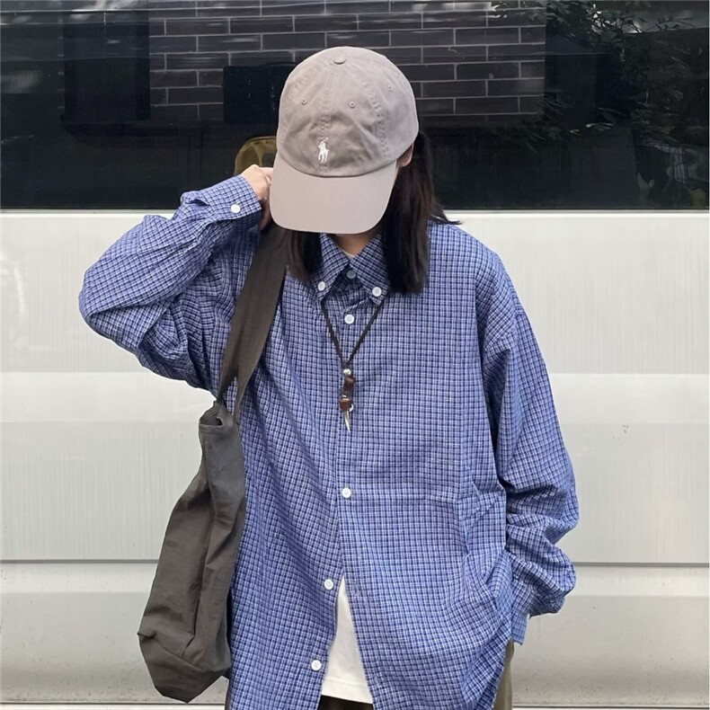 新款衬衫男新款格子衬衫男宽松时尚衬衫休闲长袖衬衣衬衫CS3211,男装衬衫,星座516A