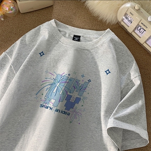 可设48小时发货 支持抖音得物来样二开230克重磅美式短袖t恤MT355图片