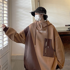 卫衣男2023新款大码连帽卫衣秋ins宽松潮牌外套JK22308-P75控88，男装卫衣，星座605(原A050)
