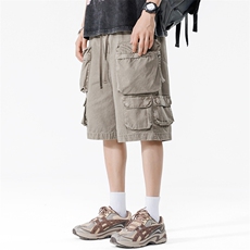 夏季重磅工装水洗五分短裤潮男多口袋休闲裤A436-5262-P6598，男装牛仔裤，电商A436