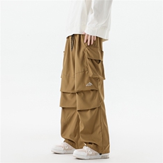 8XL-M刺绣冲锋裤男款大码春秋户外机能登山裤直筒阔腿裤KZ020P50，男装休闲裤，电商B312