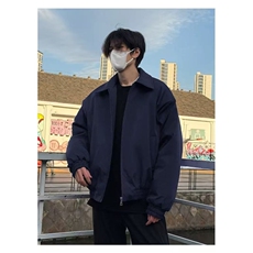 美式飞行员夹克棉服男冬季加厚保暖翻领棉衣外套黑色廓形短款棉袄，男装夹克，星座506A