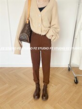 【现货】收脚休闲裤，女装休闲裤，F/TU