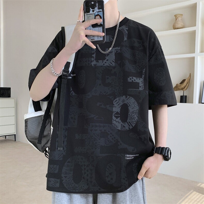 7A抗菌夏季大码潮流时尚动漫印花男士短袖,男装T恤,星座1107-1