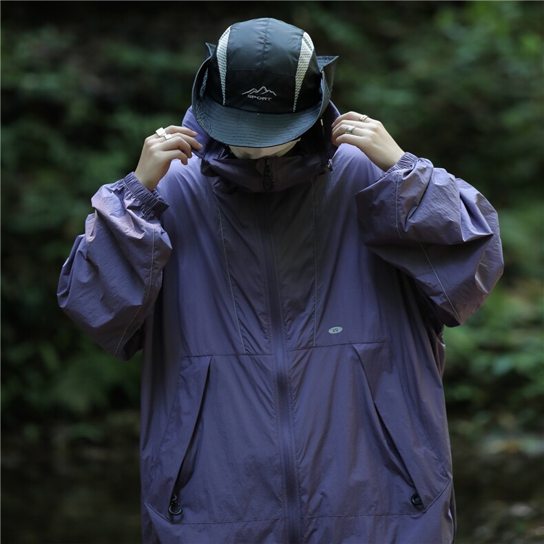 蓝岐风壳外套皮肤衣情侣户外防紫外线抗菌防晒衣服上衣W9257,男装防晒衣,星座1116A-1（原606A）