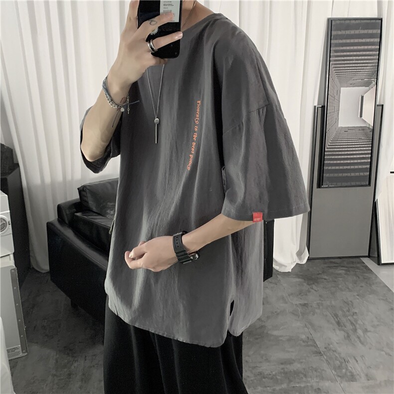 日系工装短袖T恤男女宽松潮牌口袋百搭半袖圆领上衣T296-特价P22,男装T恤,电商A007