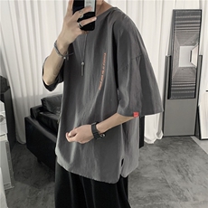 日系工装短袖T恤男女宽松潮牌口袋百搭半袖圆领上衣T296-特价P22，男装T恤，电商A007