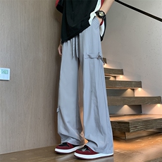 直筒长裤潮时尚潮牌青春流行百搭运动裤宽松型休闲裤夏季，男装休闲裤，星座716-2